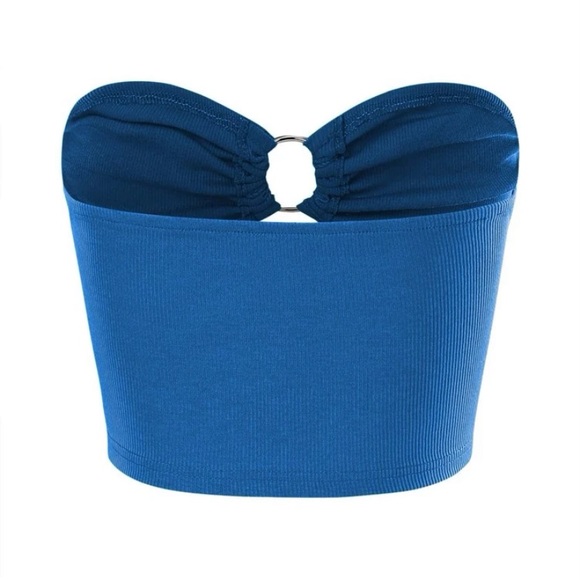 SHEIN ICON O-ring Linked Cut Out Tube Top - Picture 2 of 2